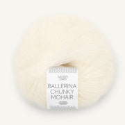 1012 - Hvit Ballerina Chunky Mohair - Sandnes Garn