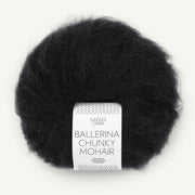 1099 - Svart Ballerina Chunky Mohair - Sandnes Garn