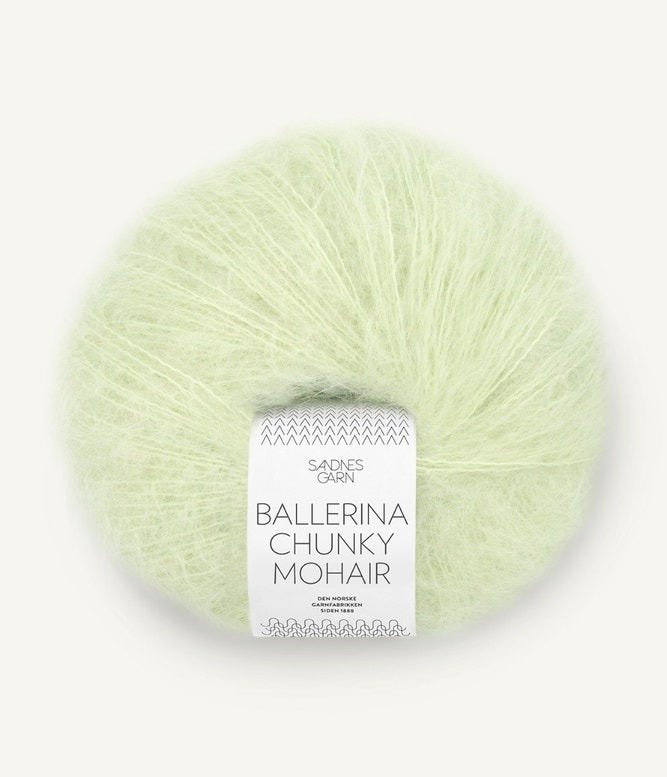 BALLERINA CHUNKY MOHAIR 9011-Tender Greens - Sandnes Garn