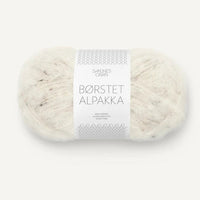 Børstet Alpakka 2523-Natur Tweed - Sandnes Garn