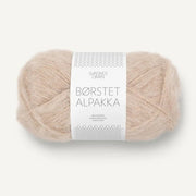 3021 - Beige Børstet Alpakka - Sandnes Garn