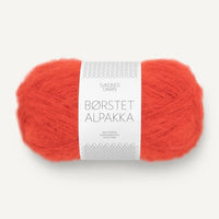 Børstet Alpakka 3819-Spicy Orange - Sandnes Garn
