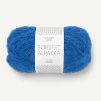 Børstet Alpakka 6046-Bleu électrique - Sandnes Garn