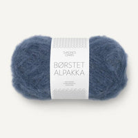 Børstet Alpakka 6064-Blabaer - Sandnes Garn
