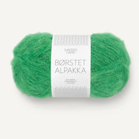 Børstet Alpakka 8236-Jelly Bean Green - Sandnes Garn