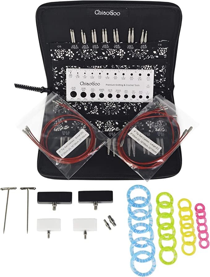 CHIAOGOO KIT D'AIGUILLES INTERCHANGEABLES COMPLET S & L - 4p - Chiaogoo