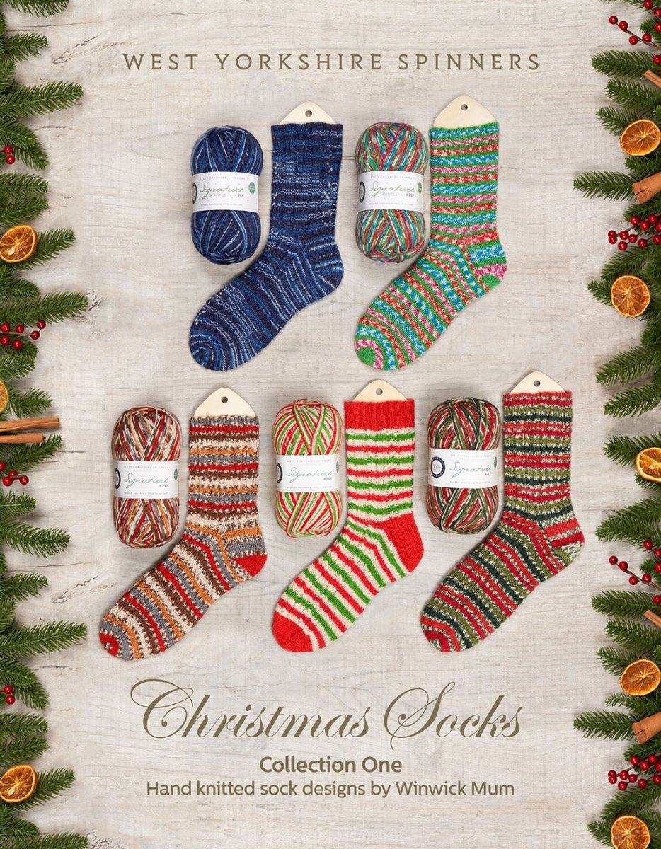 CHRISTMAS SOCKS - Collection One - West Yorkshire Spinners