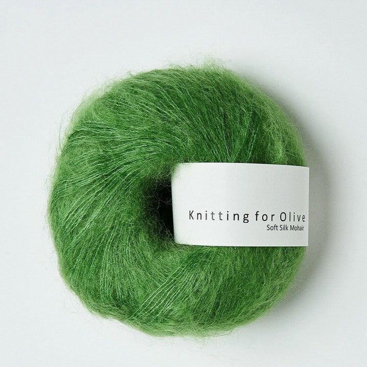 Soft Silk Mohair Clover Green - Knitting for Olive