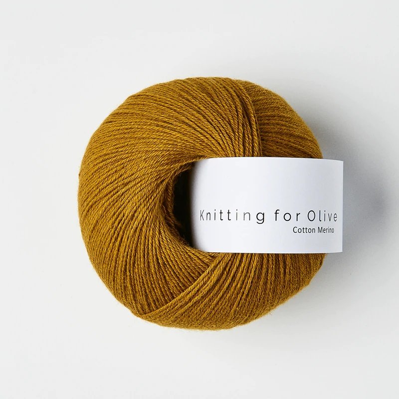 CottonMerino-Dark Ocher - Cotton Merino - KNITTING FOR OLIVE - Knitting for Olive