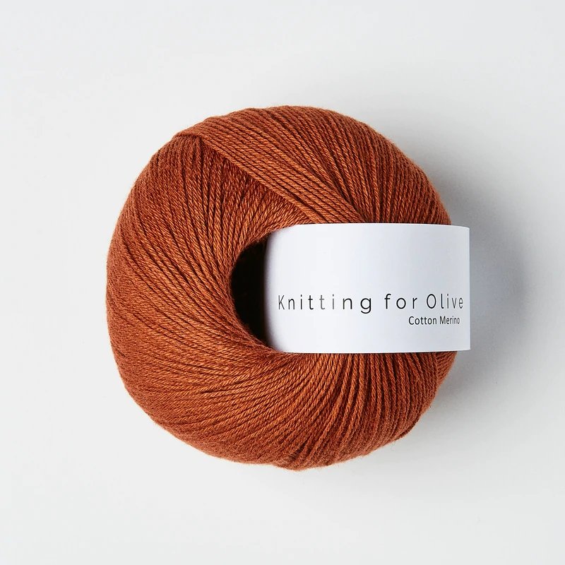 Cotton Merino Rust - Knitting for Olive