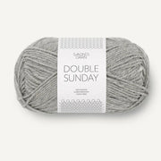 1042 - Gris Moyen Double Sunday - Sandnes Garn