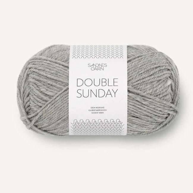 DOUBLE SUNDAY 1042-Gris Moyen - Sandnes Garn
