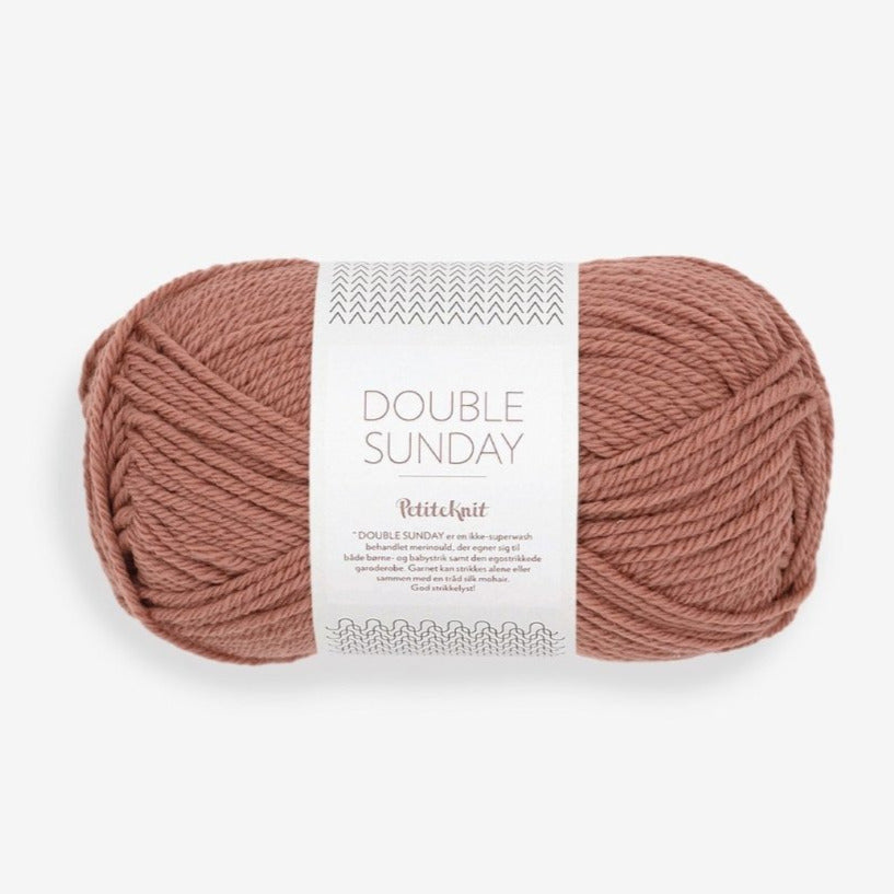 DOUBLE SUNDAY 3553-Dusty Rouge - Sandnes Garn