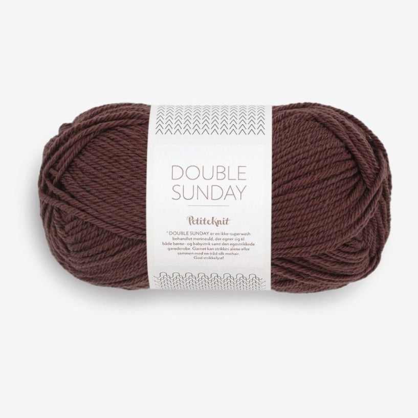 DOUBLE SUNDAY 4081-Coffee Bean - Sandnes Garn