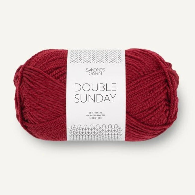 DOUBLE SUNDAY 4236-Rouge foncé (Dyp Rod) - Sandnes Garn