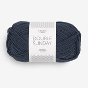 6580 - Gris/Bleu nuit Double Sunday - Sandnes Garn