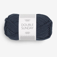 DOUBLE SUNDAY 6580-Gris/Bleu nuit - Sandnes Garn