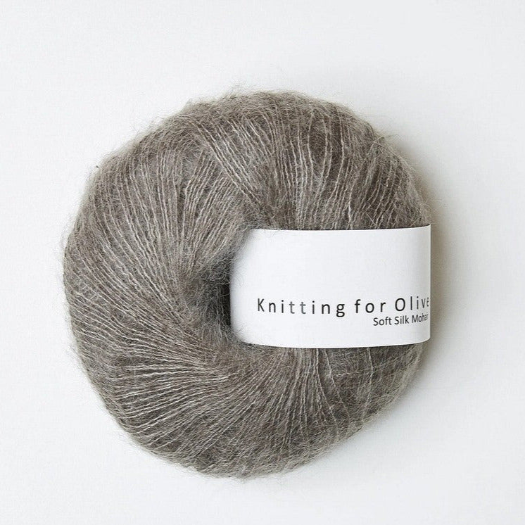 Soft Silk Mohair Dusty Moose - Knitting for Olive