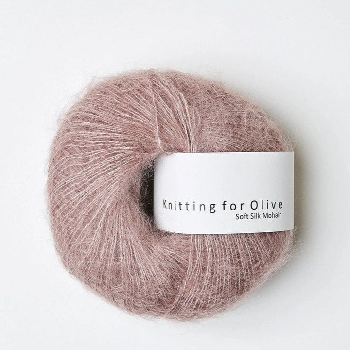 Soft Silk Mohair Dusty Rose - Knitting for Olive