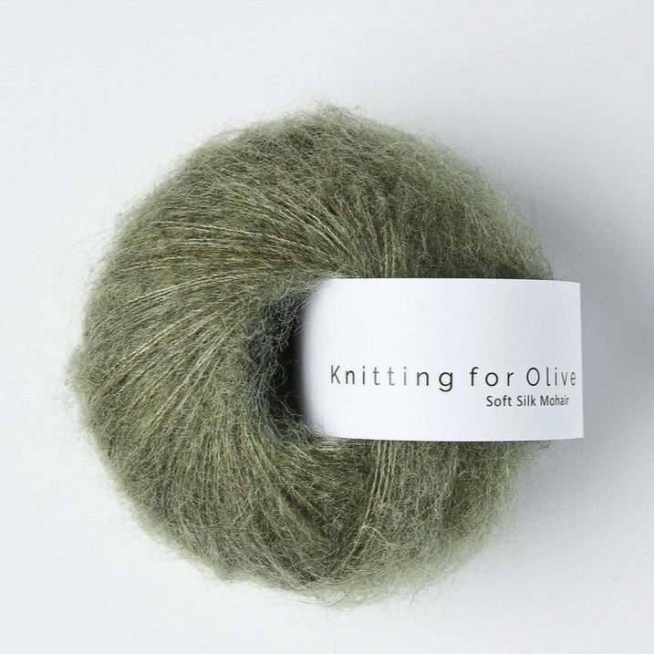 Soft Silk Mohair Dusty Sea Green - Knitting for Olive