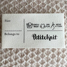 Etiquette en tissu PetiteKnit Care label - Petite Knit
