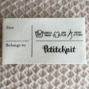 Care label Etiquette en tissu PetiteKnit - Petite Knit