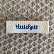 Petite Knit Bleu électrique Etiquette en tissu PetiteKnit - Petite Knit