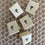 Petite Knit Lettre P Etiquette en tissu PetiteKnit - Petite Knit