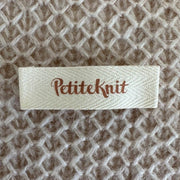 Petite Knit Marron Biscuit Etiquette en tissu PetiteKnit - Petite Knit