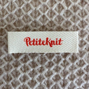 Petite Knit Rouge Tomate Etiquette en tissu PetiteKnit - Petite Knit