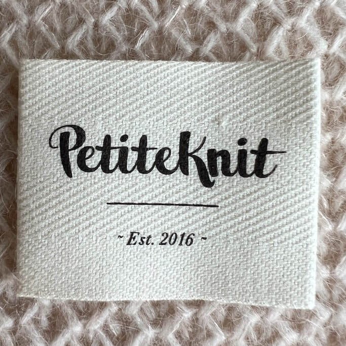 Etiquette en tissu PetiteKnit PetiteKnit - Est. 2016 - Petite Knit