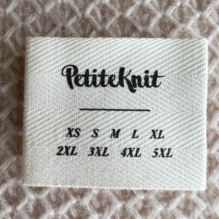 Etiquette en tissu PetiteKnit Tailles adulte - Petite Knit