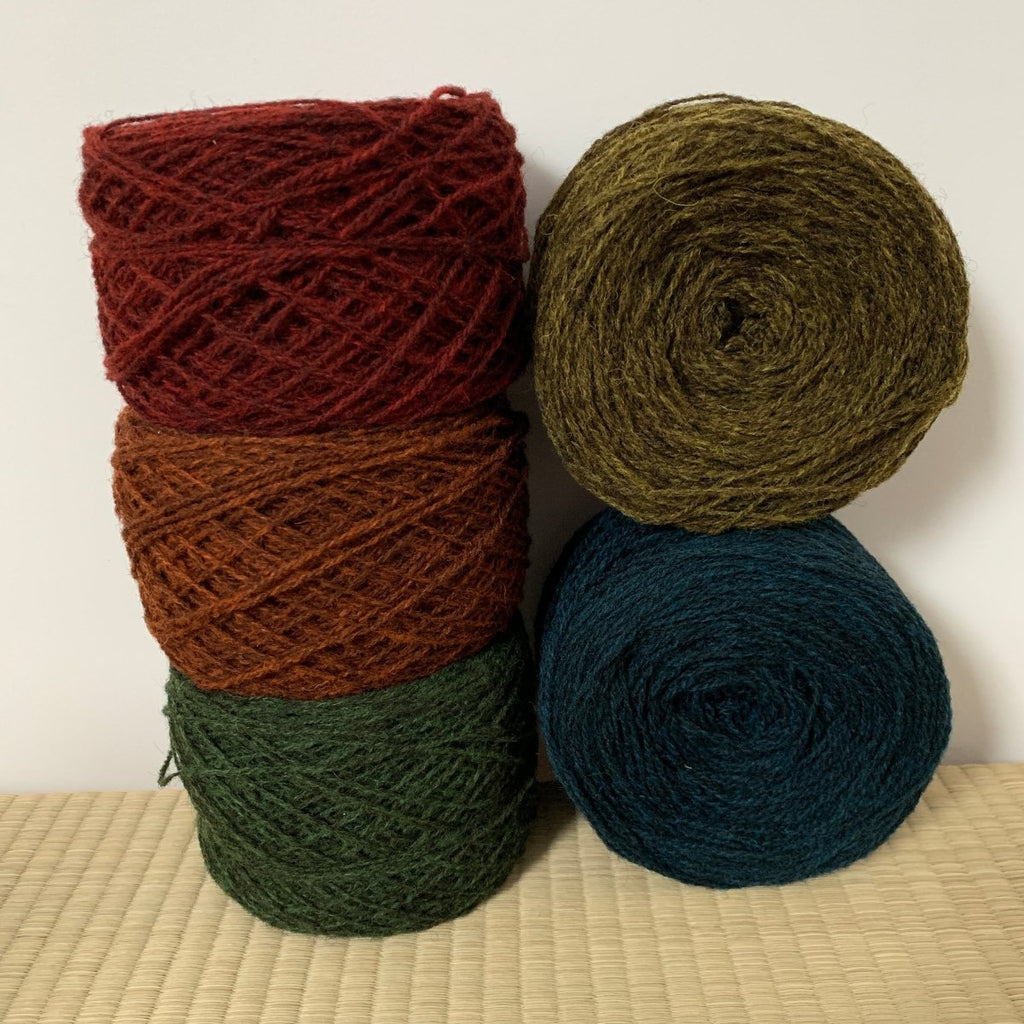 TB-GRISHEATHERS-2 Fils-Or/Vert - GRIS HEATHERS - Les Toisons Bretonnes