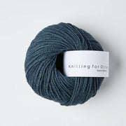 Deep Petroleum Blue Heavy Merino - Knitting for Olive