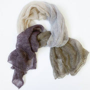 Gris Kit Châle Cobweb Kidsilk hand dyed - Cowgirl Blues