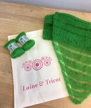 KIT CHALE COSY#3 300-Pale Blush - Laine et Tricot