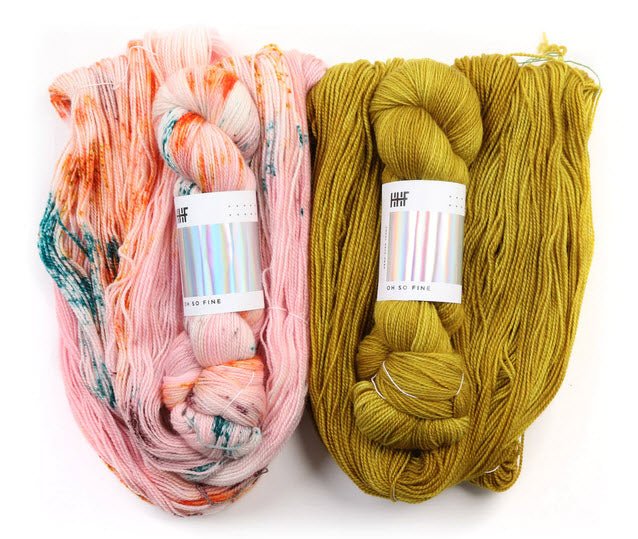HHF-TAFFYW - KIT POUR REALISER LE CHÂLE TAFFY WAVES - Hedgehogfibres
