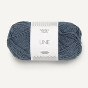 6061 - Bleu foncé/Gris LINE - Sandnes Garn