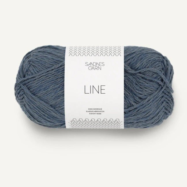 LINE 6061-Bleu foncé/Gris - Sandnes Garn