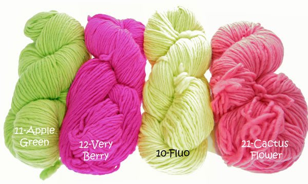 MALABRIGO WORSTED UNIE 010-Fluo - Malabrigo