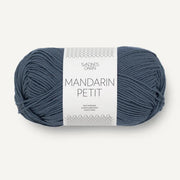 6061 - Bleu foncé/Gris MANDARIN PETIT - Sandnes Garn
