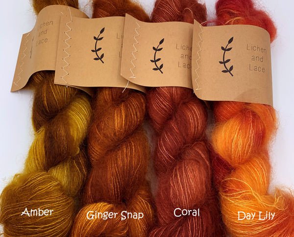 MARSH MOHAIR Amber - Lichen and Lace
