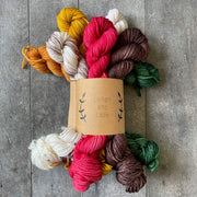 Day 13 (christmas socks) MINI SOCK FADE SETS - Lichen and Lace