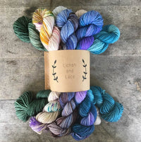 MINI SOCK FADE SETS Day 4 - Lichen and Lace