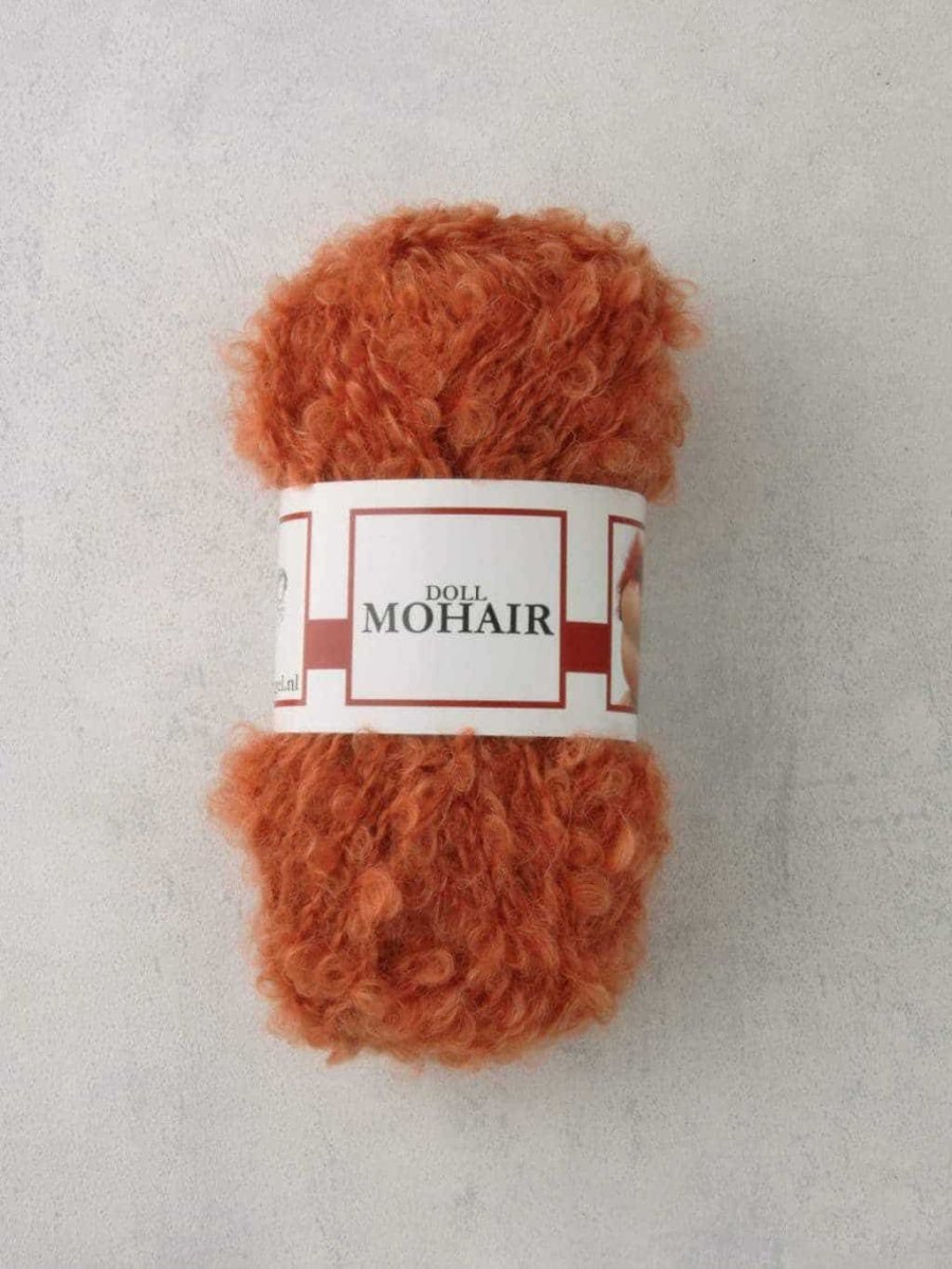 MOHAIR BOUCLE 4540-Orange - De Witte Engel