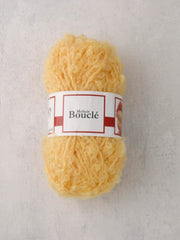 4610 - Yellow MOHAIR BOUCLE - De Witte Engel