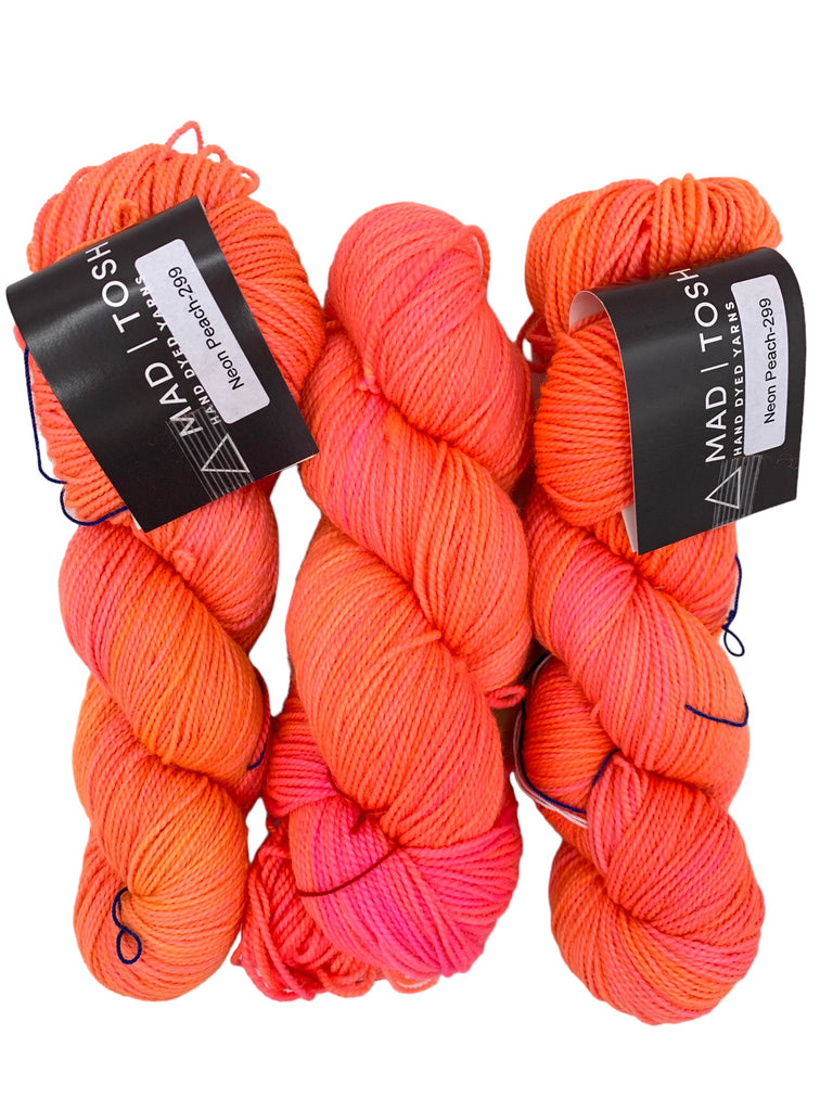 TOSH SOCK Neon Peach - Madelintosh