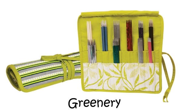 POCHETTE DE RANGEMENT KNIT PRO POUR DOUBLES POINTES Greenery - Knit Pro