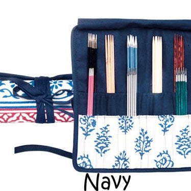 POCHETTE DE RANGEMENT KNIT PRO POUR DOUBLES POINTES Navy - Knit Pro