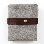 Light Gray POCHETTE EN LAINE POUR AIG. INTERCHANGEABLES TWIG&HORN - Twig & Horn